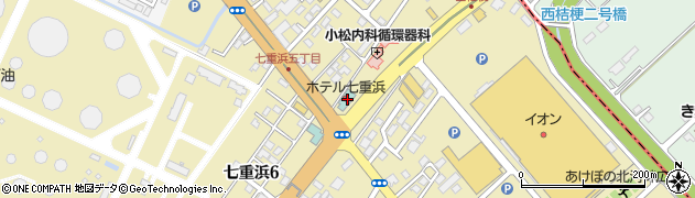 ビジネスホテル七重浜周辺の地図