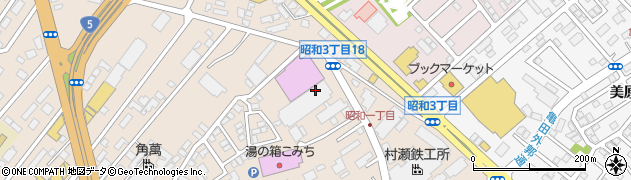 ベガスベガス　函館昭和店周辺の地図