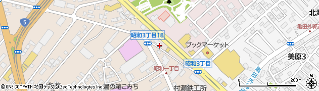株式会社佐藤エネルギー　亀田産業道路給油所周辺の地図