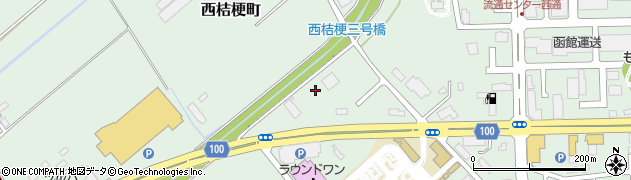 北海道函館市西桔梗町周辺の地図