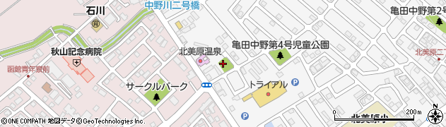 亀田中野第1街区公園周辺の地図