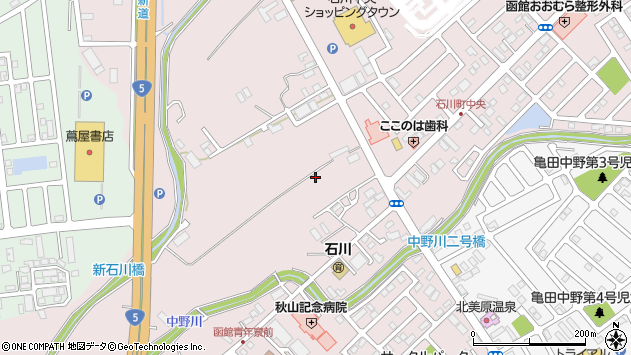 〒041-0802 北海道函館市石川町の地図