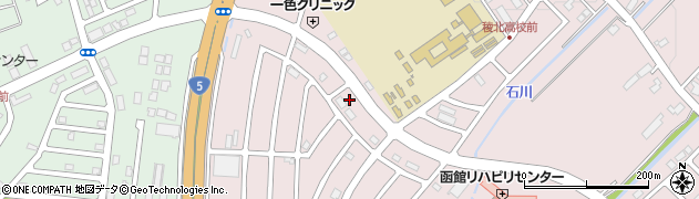 北海道函館市石川町182周辺の地図
