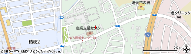 函館市産業支援センター周辺の地図