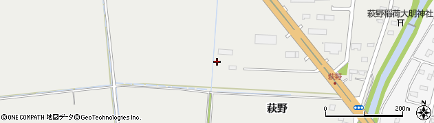 北海道北斗市萩野周辺の地図