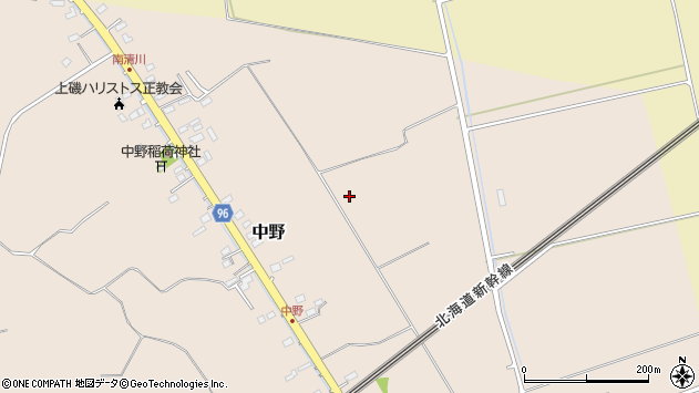 〒049-0155 北海道北斗市中野の地図