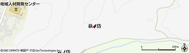 北海道江差町（檜山郡）萩ノ岱周辺の地図