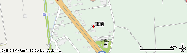 北海道北斗市東前44周辺の地図