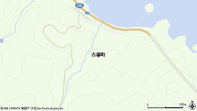 〒041-1601 北海道函館市古部町の地図