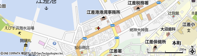 ローソン江差姥神店周辺の地図