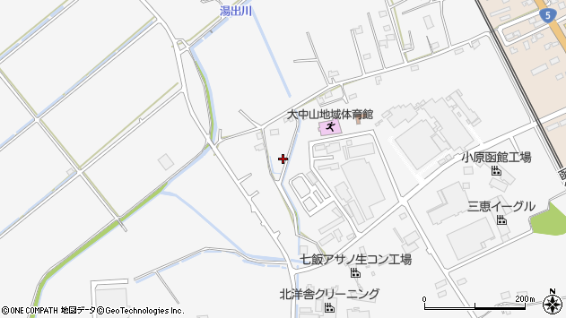 〒041-1133 北海道亀田郡七飯町中島の地図