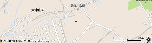 北海道七飯町（亀田郡）大中山周辺の地図