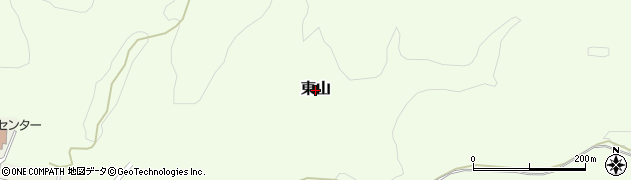 北海道江差町（檜山郡）東山周辺の地図