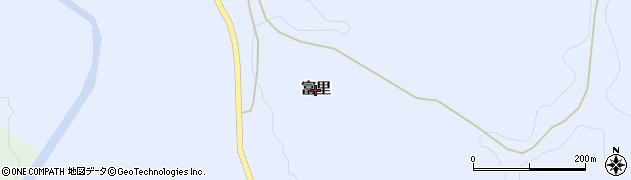 北海道厚沢部町（檜山郡）富里周辺の地図