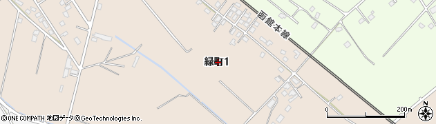 北海道亀田郡七飯町緑町1丁目周辺の地図
