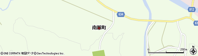北海道厚沢部町（檜山郡）南館町周辺の地図