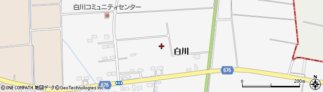 北海道北斗市白川周辺の地図