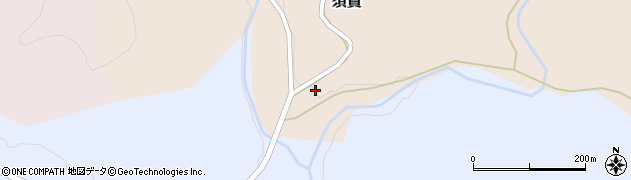 北海道厚沢部町（檜山郡）須賀周辺の地図