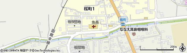 スーパー魚長生鮮夢市場　桜町店周辺の地図