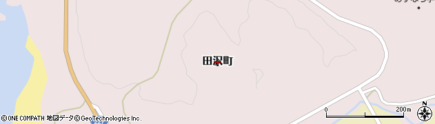 北海道江差町（檜山郡）田沢町周辺の地図