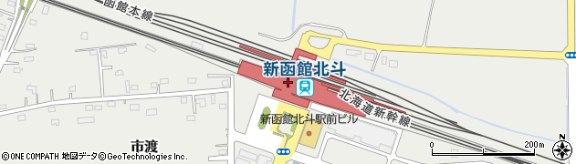 新函館北斗駅周辺の地図