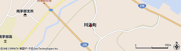 北海道函館市川汲町周辺の地図