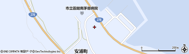 北海道函館市安浦町275周辺の地図