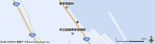 北海道函館市安浦町100周辺の地図