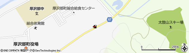 ＥＮＥＯＳ厚沢部新町ＳＳ周辺の地図