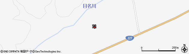北海道檜山郡厚沢部町鶉周辺の地図