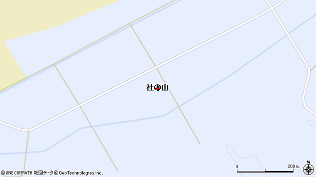 〒043-1236 北海道檜山郡厚沢部町社の山（その他）の地図