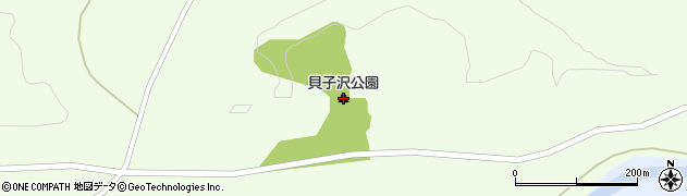 貝子沢公園周辺の地図