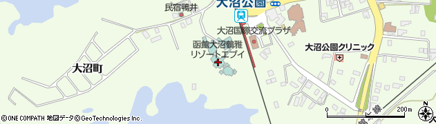函館大沼鶴雅リゾートエプイ周辺の地図