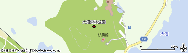 大沼森林公園周辺の地図