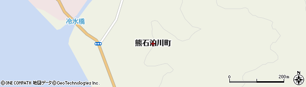 北海道八雲町（二海郡）熊石泊川町周辺の地図
