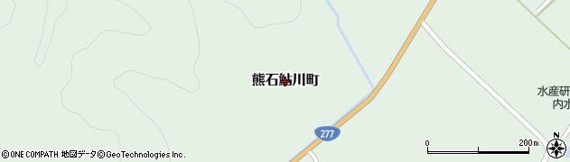 北海道八雲町（二海郡）熊石鮎川町周辺の地図
