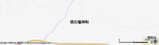 北海道八雲町（二海郡）熊石鳴神町周辺の地図