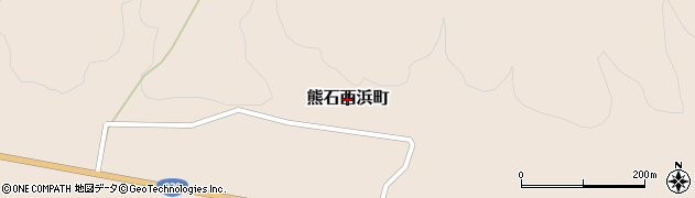 北海道八雲町（二海郡）熊石西浜町周辺の地図