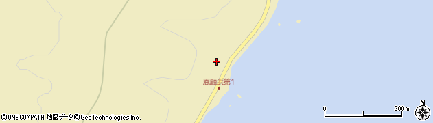 奥尻島線周辺の地図