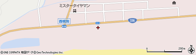西幌別簡易郵便局周辺の地図