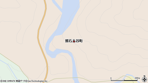 〒043-0405 北海道二海郡八雲町熊石大谷町の地図
