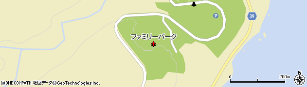ファミリーパーク周辺の地図