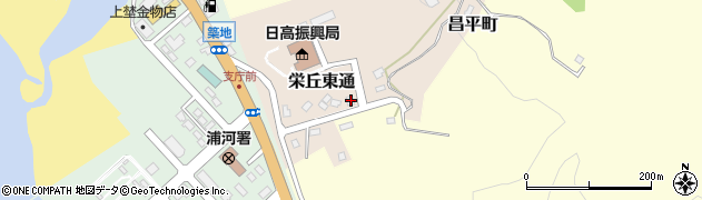 北海道浦河郡浦河町栄丘東通48周辺の地図