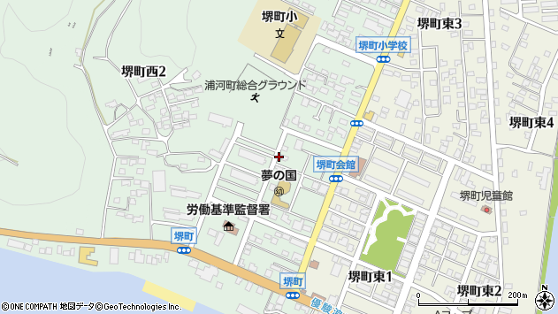 〒057-0034 北海道浦河郡浦河町堺町西の地図