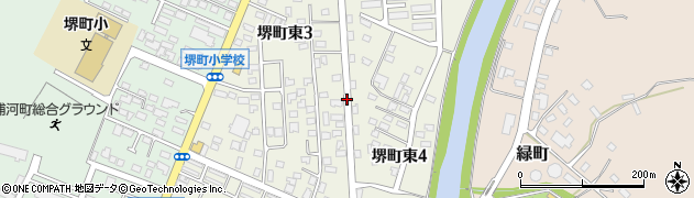 北海道浦河町（浦河郡）堺町東周辺の地図