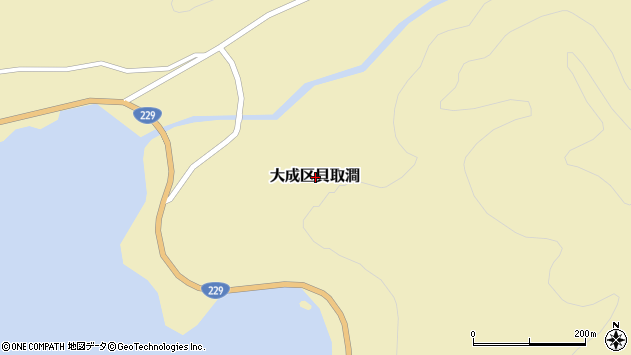 〒043-0515 北海道久遠郡せたな町大成区貝取澗の地図