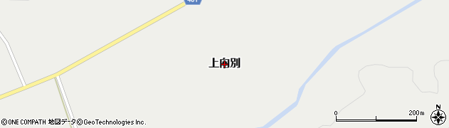 北海道浦河町（浦河郡）上向別周辺の地図