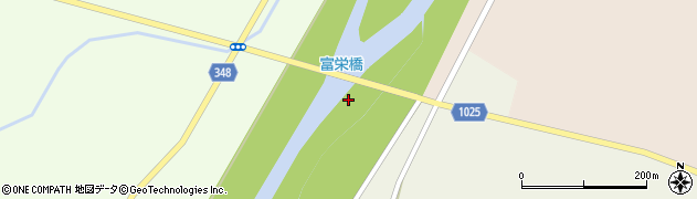 富栄橋周辺の地図