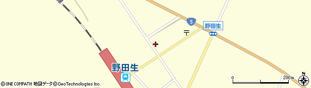 八雲警察署野田生駐在所周辺の地図