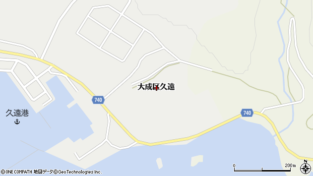 〒043-0511 北海道久遠郡せたな町大成区久遠の地図